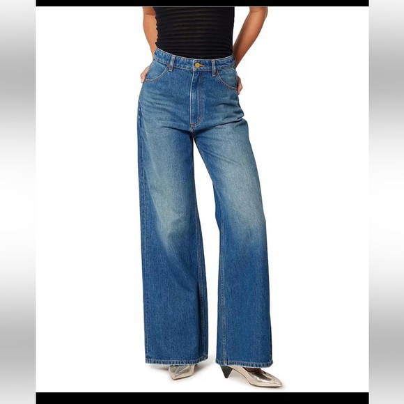 Rolla’s Studio Flare Eclipse Vintage Super High Rise Wide Leg Baggy Jeans SZ 34 - Picture 1 of 11